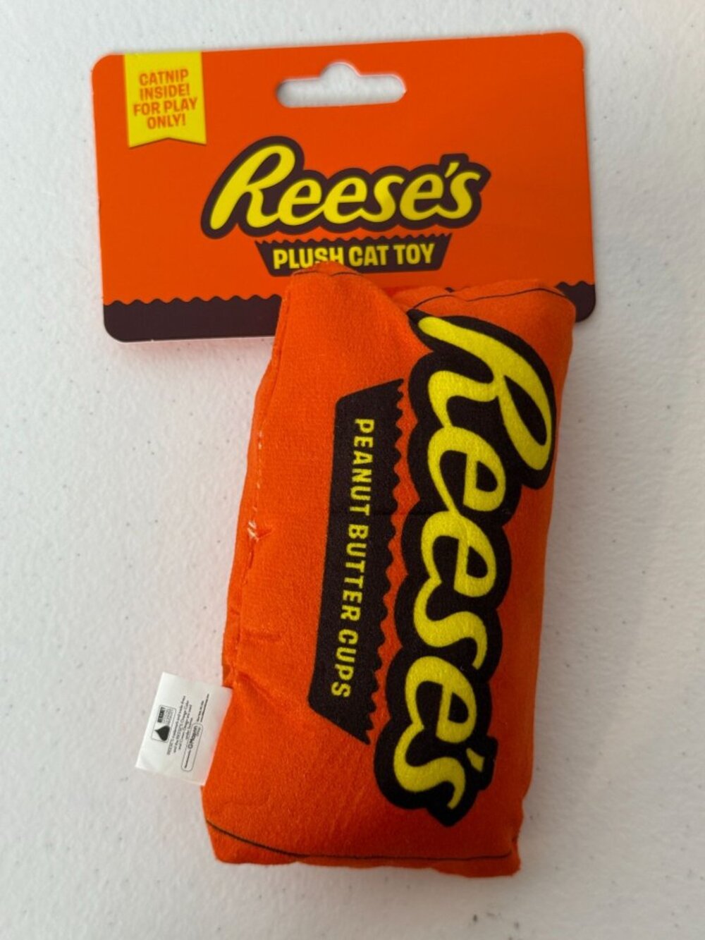Reese's Peanut Butter Cups Plush Cat Toy Catnip Candy Novelty New
